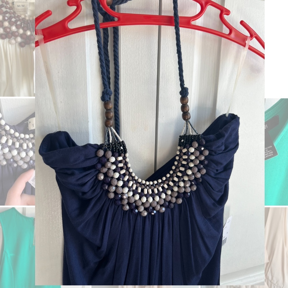 NWT Forever 21 boho beaded top